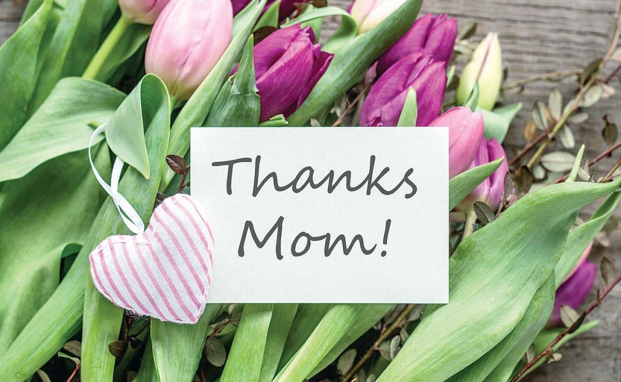 To mom on her special day, with love