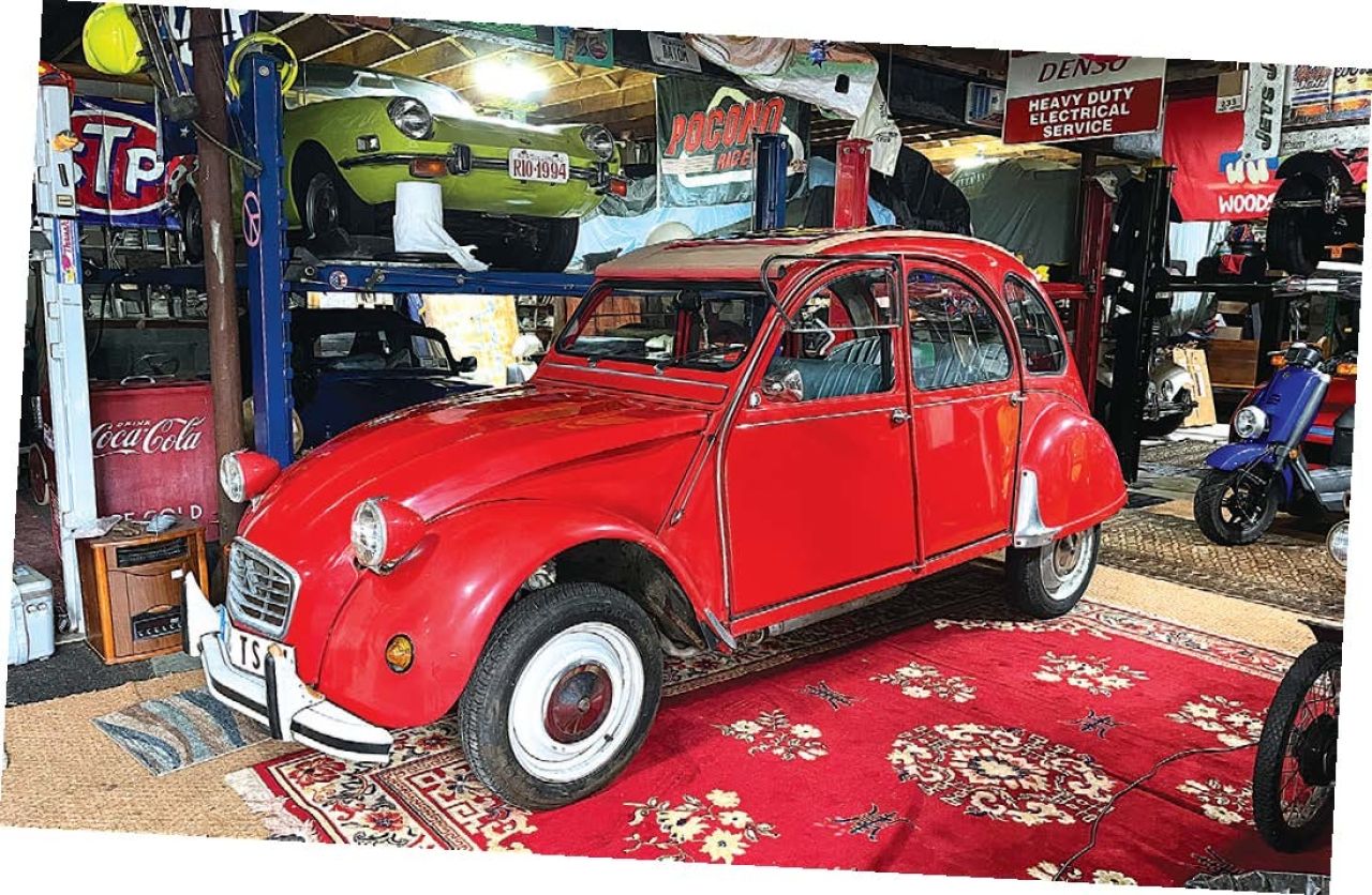 A curator of vintage cars