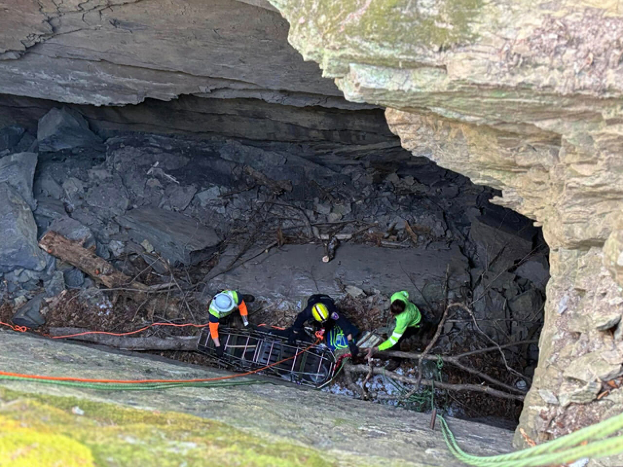 Man Survives 100 Foot Fall into Rosendale Cavern